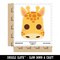 Kawaii Chibi Giraffe Face Blushing Cheeks Waterproof Vinyl Phone Tablet Laptop Water Bottle Sticker Set - 5 Pack